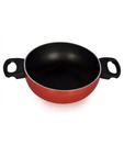 Macclite Metallic Red Non-Stick Kadai