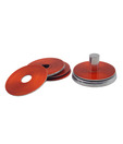 Golmaalshop Orange Coaster Set - 6 Pcs