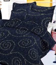 Sleepwell Black Printed Double Bed Sheet