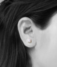 Erato Micro-Setting Rhodium Finish CZ Studs