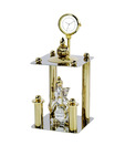 Antraa Glass Ganesha Idol Table Top Watch Showpiece