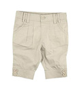 ShopperTree Beige Poplin Shorts For Kids