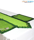 Dekor World Dark Green Table Runner With Place Mats - 3 Pieces