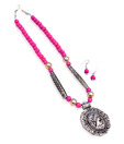 Kiya Pretty Pink Fetish Necklace Set