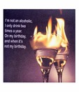 Ankit Not An Alcoholic Quote Coaster Set - 6 Pcs