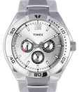 Timex Silver Round Dial Watch