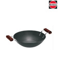 Hawkins Hard Anodized Kadhai With 2 Short Handles Without Lid-3.75 L