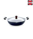 Hawkins Hard Anodized Kadhai With 2 Short Handles With Lid-7.5 L
