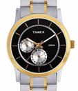 Timex Appealing Black Round Dial Watch