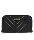 Peperone Lovely Black Contrast Stitched Clutch