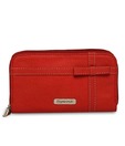 Peperone Opulent Orange Contrast Stitched Clutch