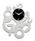Panache 3 To 12 White Wall Clock