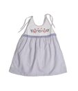 Isabelle Blue Printed Frock For Kids