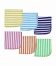 Advance Baby Striped Wash Cloths- Pack Of 6