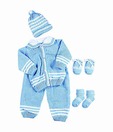 Advance Baby 5 Pc. Woollen Sweater Set - Blue