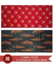 Lycans Fire & Skull 2 Headwraps Combo Set