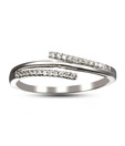 Sanskruti Sleek Platinum Finish Diamond Ring