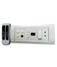 Neon Gate Switch Board For Controlling 3 Lights + 1 Fan Regulator With Remote (6 Module)