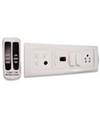 Neon Gate Switch Board For Controlling 3 Lights + 1 Fan Regulator With Remote (8 Module)
