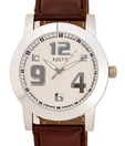 Adine Trendy Silver & Brown Watch