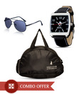 PCBC Modish Watch, Sunglasses & Gym Bag Combo