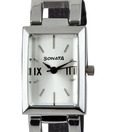 Sonata Elegant White Dial Watch
