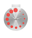 Cosmosgalaxy Classy Round Silver Wall Clock