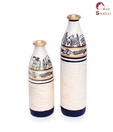 Home Sparkle Hand Painted Vase - Set Of 2