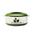 Milton Orchid Green & White Casserole