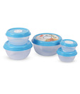 Princeware Fresh Vent Round Containers Blue - 5 Pieces