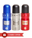 Next Body Spray Buy 2 get 1 (Aqua, Stag, Crush) - Men Deo 150ml Each