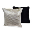 meSleep Silver & Black Set of 2 Cushion Covers