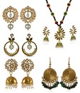 Kshitiz Jewels Four Trendy Earrings & Pendant Set Combo
