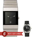 Danish Design Splendid Black & Silver Watch - Buy 1 Get 1 Watch Free