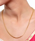 Jewels Of India Golden Slender Chain