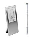 Parker Vector Chrome Trim Roller Ball Pen With Photo Frame