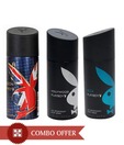 Playboy Men Deos Pack of 3(Hollywood, Ibiza, London)-150 Ml Each