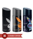 Playboy Men Deos Pack of 3(Hollywood, Miami, New York)-150 Ml Each