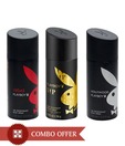 Playboy Men Deos Pack of 3(Hollywood, Vegas, VIP)-150 Ml Each