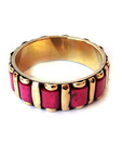 Molcha Pink & Golden Finely Crafted Bangle