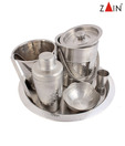 Zain Hammered Eight Piece Bar Set