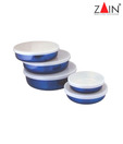 Zain Blue Storage Set With Lids - 5 Pcs
