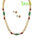 Jpearls Captivating Colourful Pearl Necklace Set