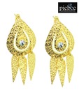 Piebee Appealing Golden White Topaz Earrings