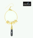 Piebee Stylish Golden Onyx Earrings