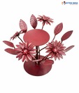 Kytes India Red Floral Candle Holder