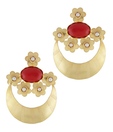 Styleos Floral Star & Moon Earrings