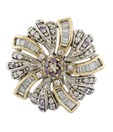 Styleos Fiery CZ Flower Ring