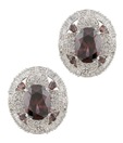 Styleos Multi-Stud Brown Earrings