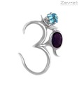Zevrat Divine Sterling Silver Om Pendant